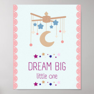 Dream big kids room decor Poster