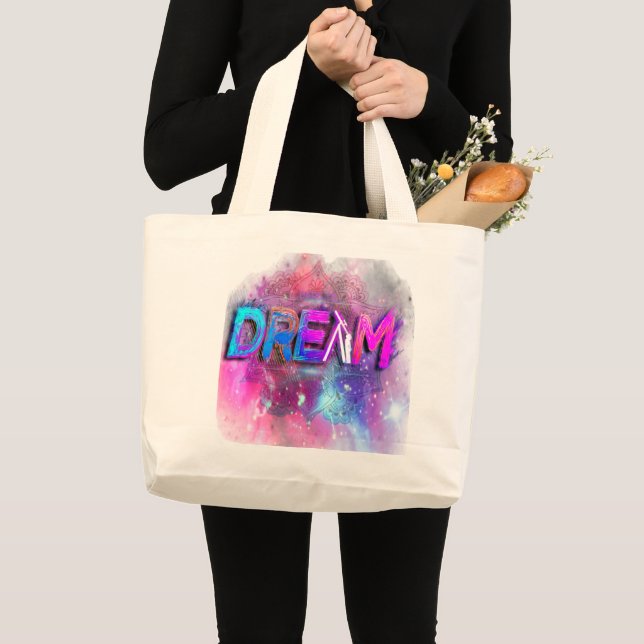 Dream Big Large Tote Bag (Front (Product))