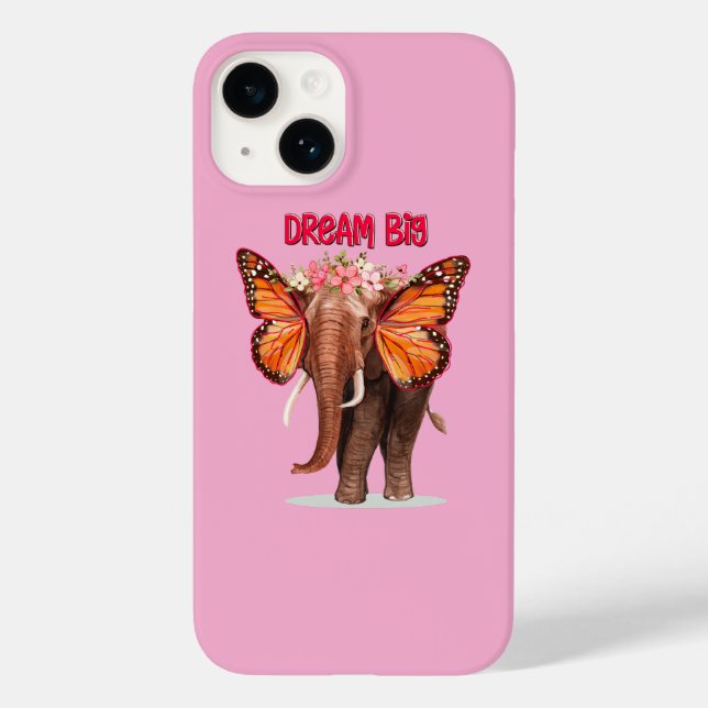 Dream Big Like An Elephant Inspirational Case-Mate iPhone Case (Back)