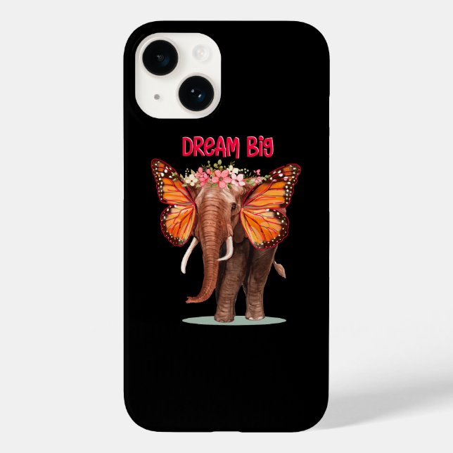 Dream Big Like An Elephant Inspirational Case-Mate iPhone Case (Back)
