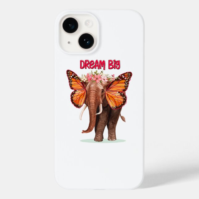 Dream Big Like An Elephant Inspirational Case-Mate iPhone Case (Back)