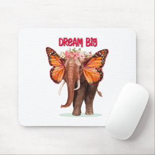 Dream Big Like An Elephant Inspirational Mouse Mat