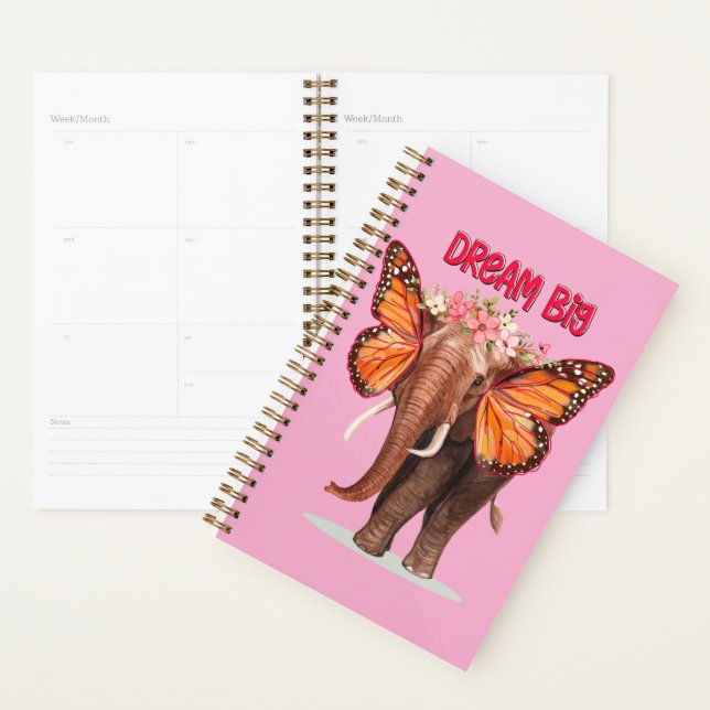 Dream Big Like An Elephant Inspirational Planner (Display)