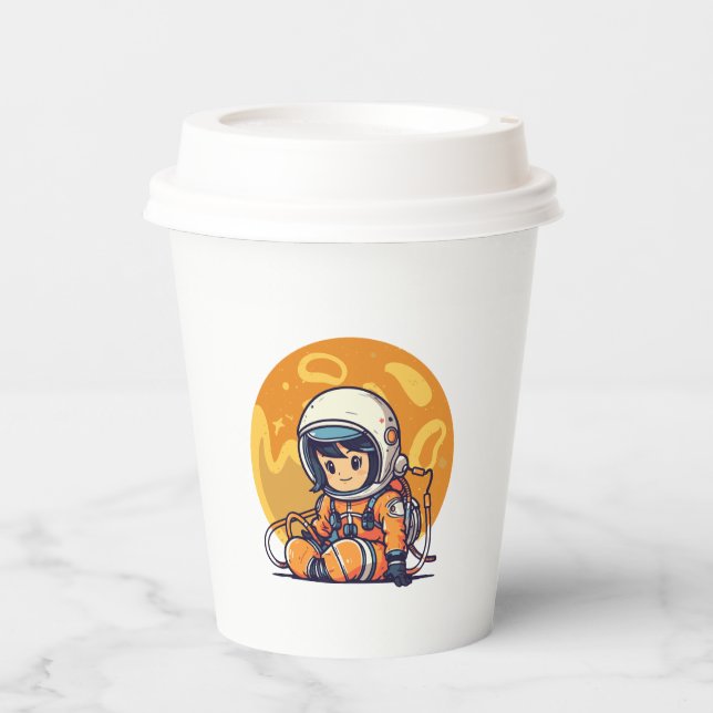 Dream Big, Little Astronaut Paper Cups (Front)