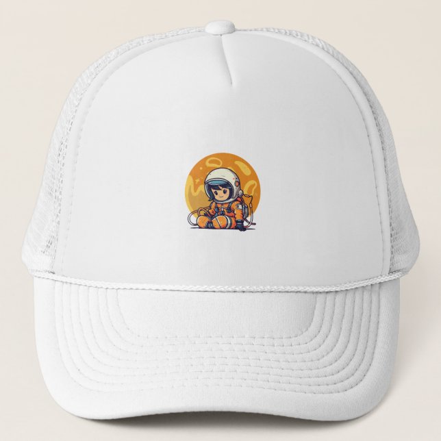 Dream Big, Little Astronaut Trucker Hat (Front)