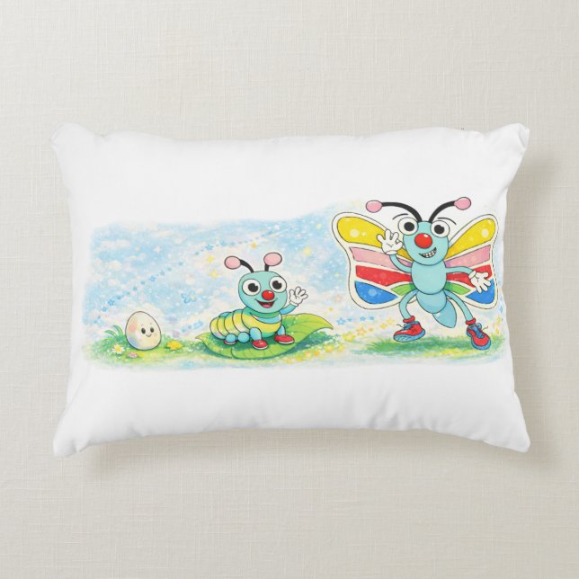 Dream Big, Little Butterfly Pillow (Front)