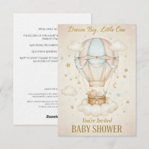 Dream Big, Little One – Baby Shower  Invitation