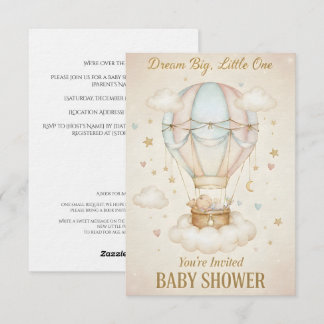 Dream Big, Little One – Baby Shower  Invitation