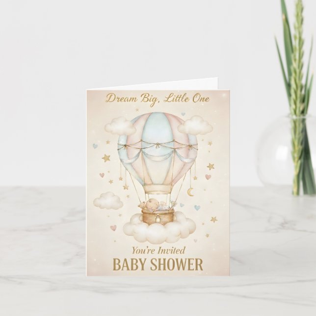 Dream Big, Little One – Baby Shower  Invitation (Front)