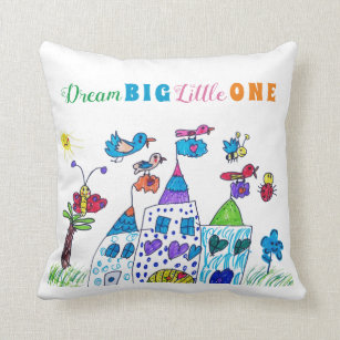 Dream Big Little One Decorative Throw Cushions Zazzle Uk