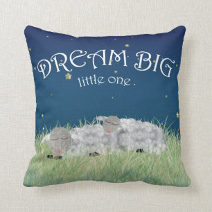 Dream Big Little One Cute Nursery Art Cushion