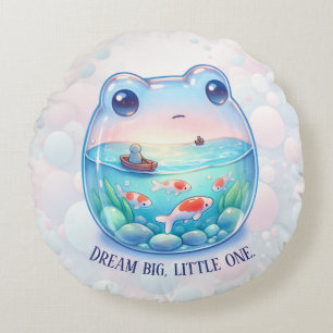 Dream Big, Little One - Frog - Round Cushion