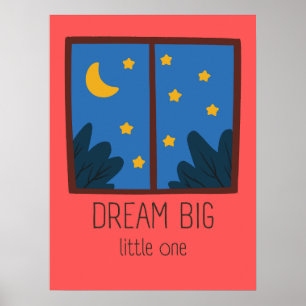 Dream Big Little One Nursery Wall Art