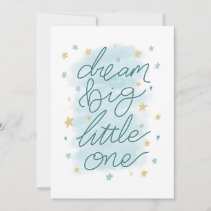 Dream Big Little One Pastel Stars Card