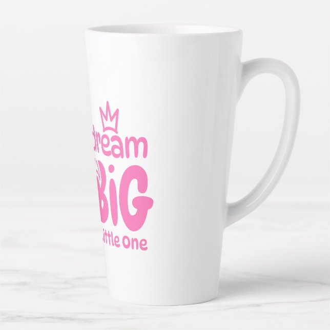 Dream Big Little One Pink Mug – Cute Baby Gift (Right)