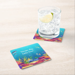 Dream Big Little One Square Coasters