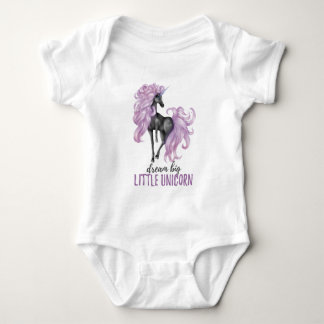Dream Big Little Unicorn Baby Bodysuit