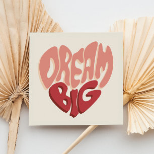 Dream Big:  Meaningful Saying for Success Holiday Card
