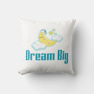 Dream Big – Minimal Aesthetic Moon & Stars Design Cushion