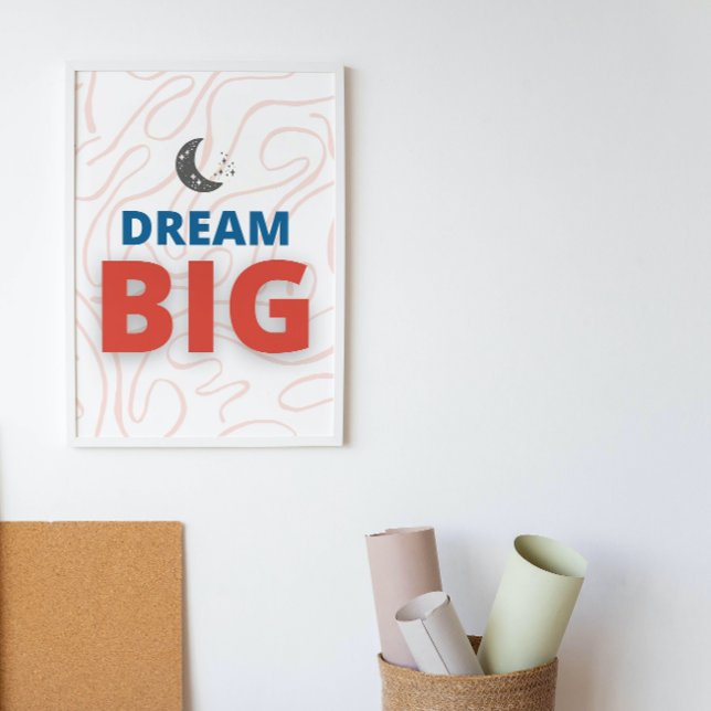 Dream Big Motivational Inspirational Wall Art (Creator Uploaded)