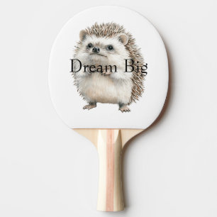 Dream Big (or personalise) Hedgehog Bear Ping Pong Paddle