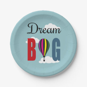 Dream big paper plate