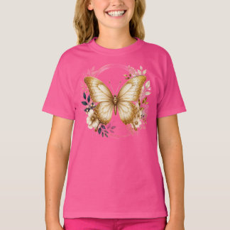 Dream Big Peacock Feather Circle kids T-Shirt