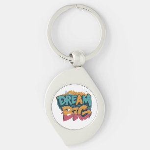 Dream Big Personalised Swirl Key Ring