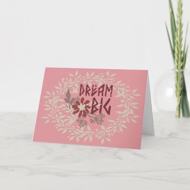 Dream Big Pink Promotion Card (Front)