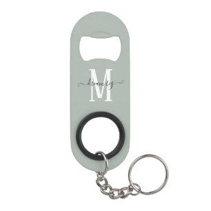 Dream Big Positive Quote Monogram Initial Sage