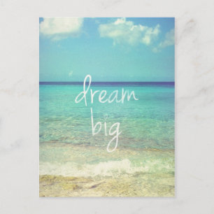 Dream big postcard
