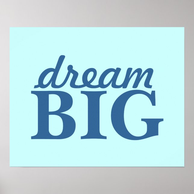 dream BIG poster - personalise (Front)