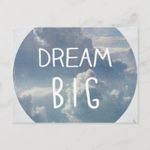 Dream Big Quote Postcard