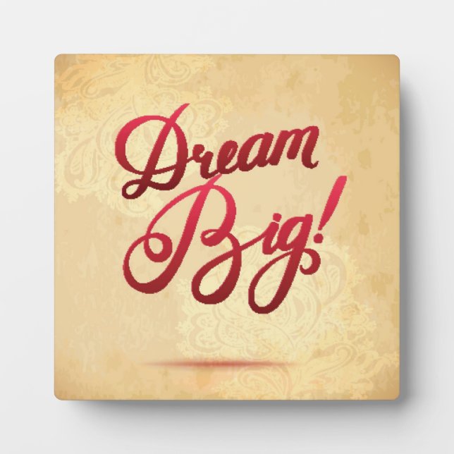 Dream Big Red Plaque (Front)