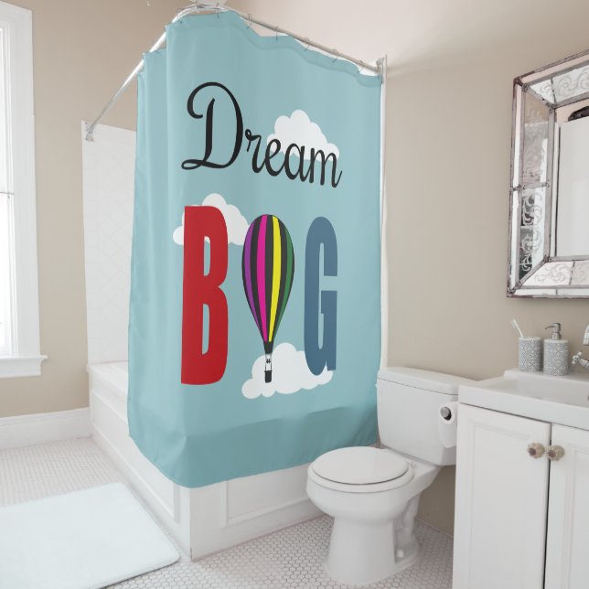 Dream big shower curtain (In Situ)