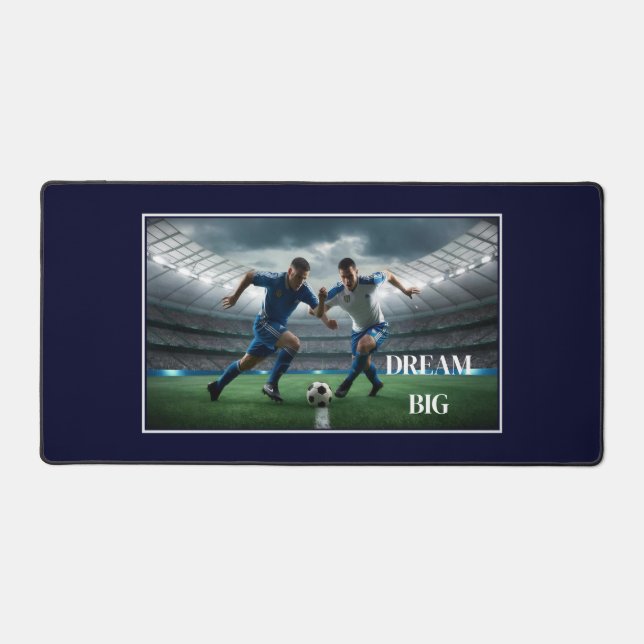 Dream Big Soccer Desk Mat (Front)