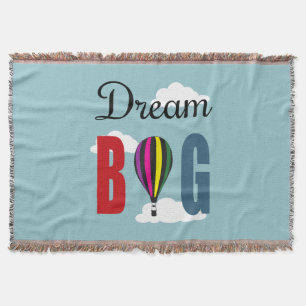 Dream big throw blanket