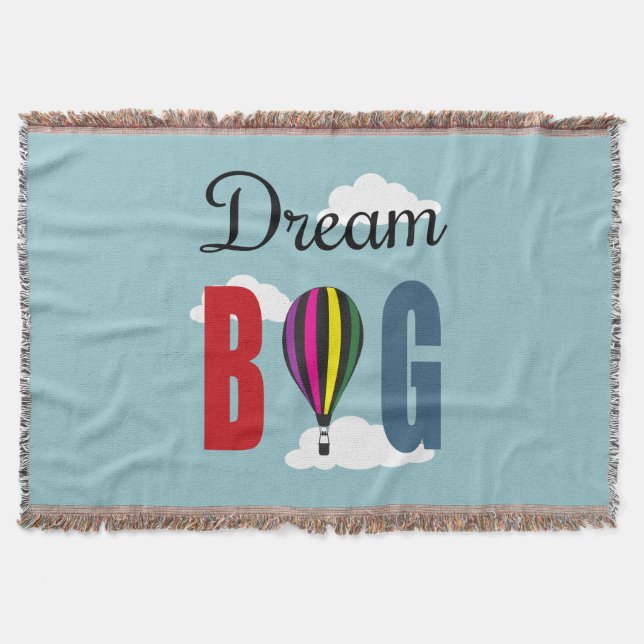 Dream big throw blanket (Front)
