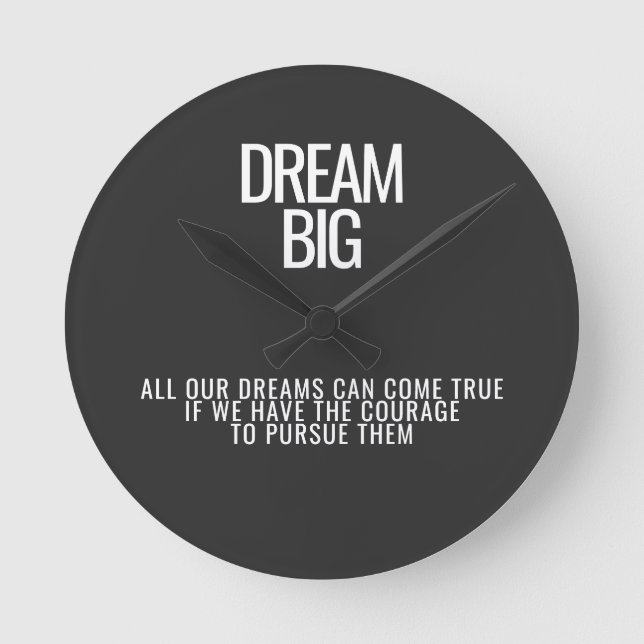 Dream Big Wall Clock (Front)