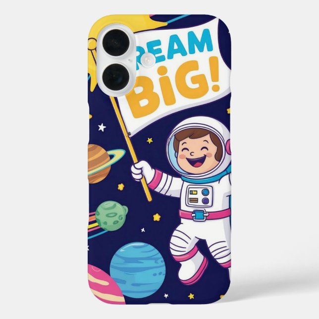 Dream Big with a Kid Astronaut Case-Mate iPhone Case (Back)