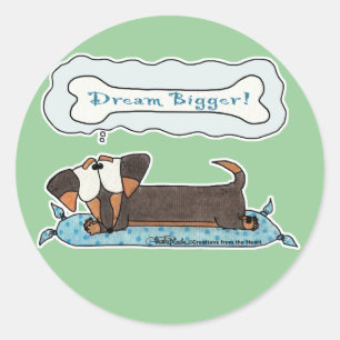 Dream Bigger Classic Round Sticker