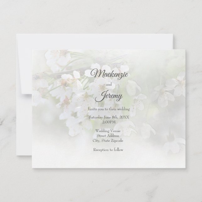 Dream Blossoms Invitation (Front)