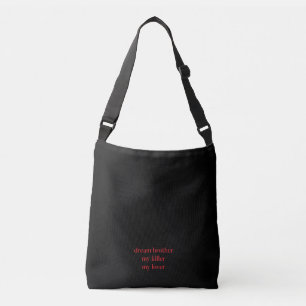 Dream Brother Placebo Band Simple Design Black Crossbody Bag