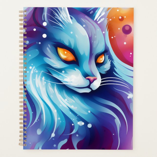 Dream Cat Blue Planner (Front)