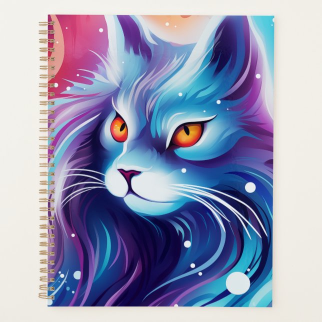 Dream Cat Blue Planner (Front)