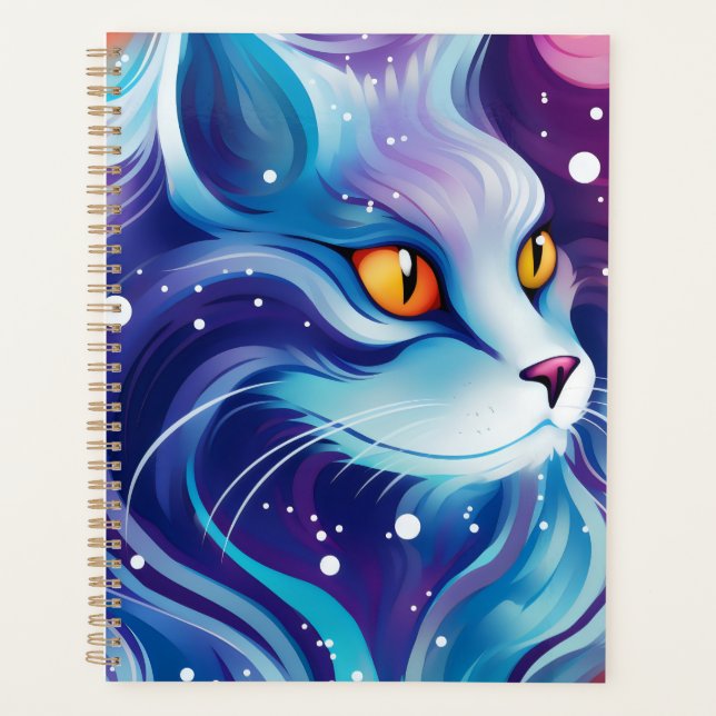 Dream Cat Blue Planner (Front)