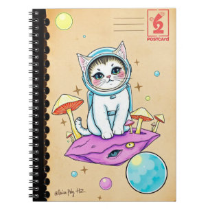 Dream Cat Journal – Retro Cosmic Vibes