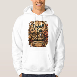 Dream Cat Sweet Dreams Vintage Cat Lovers Hoodie