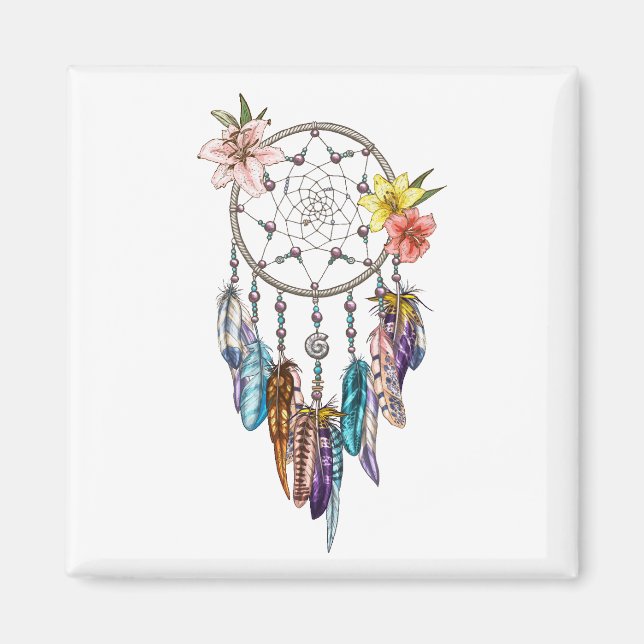 Dream catcher Background Magnet (Front)