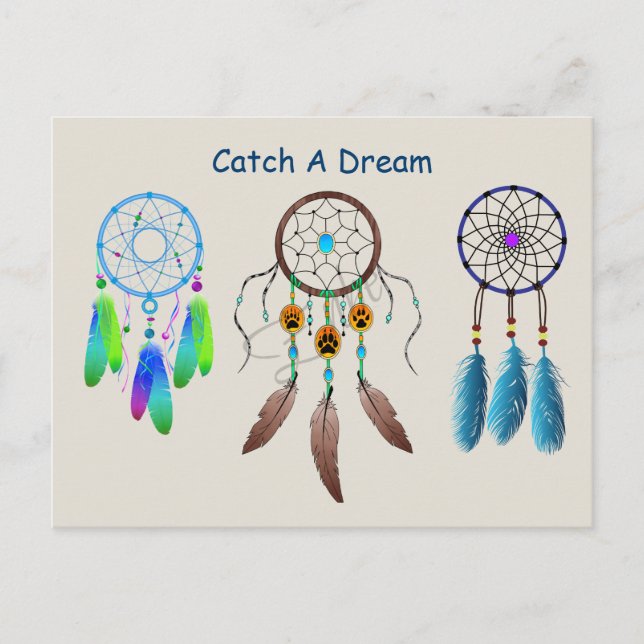 Dream catcher Background Postcard (Front)